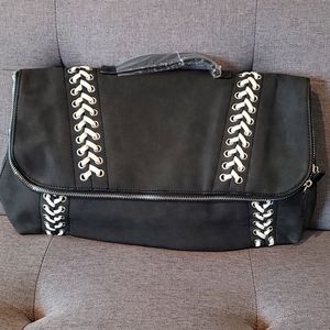 Baseball Stitched Oversize Clutch by Gwen Stefani